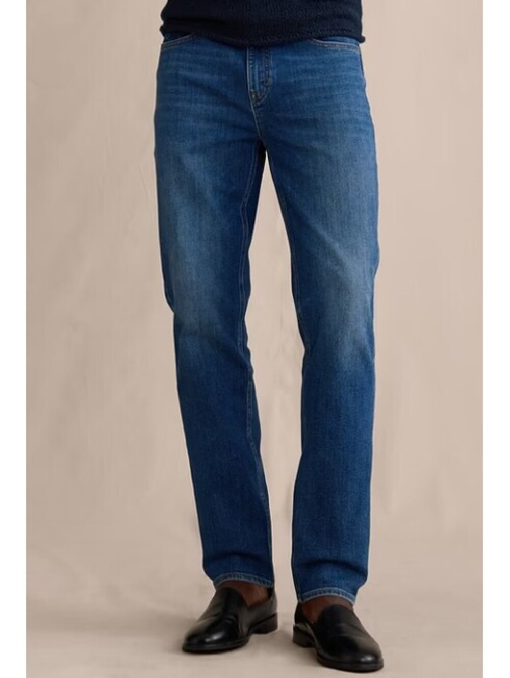 Banana Republic Men's 34x32 {SHORTENED} Slim Luxe Traveler Med Wash Denim Jeans